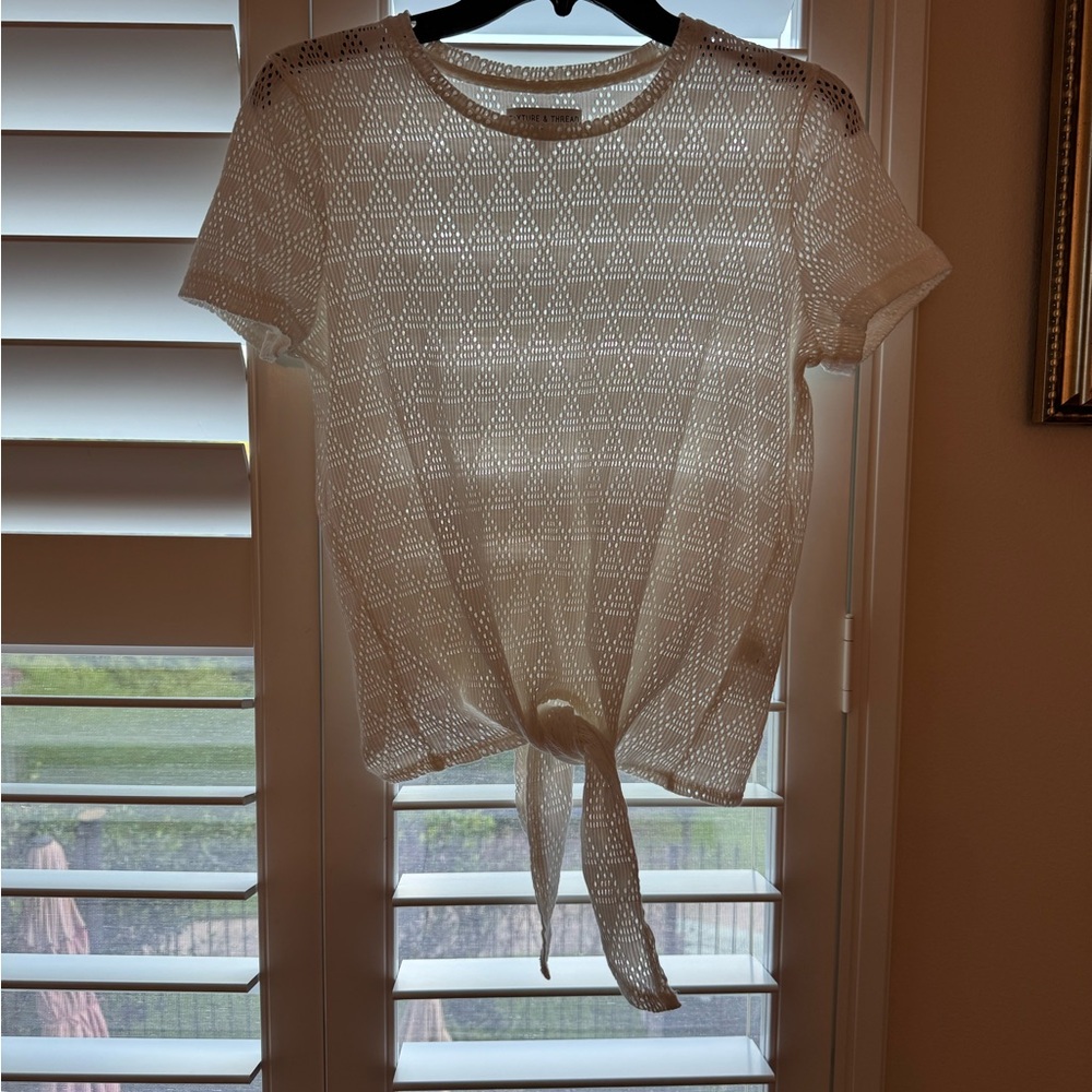 Texture & Thread Madewell BeigeTop Size Small